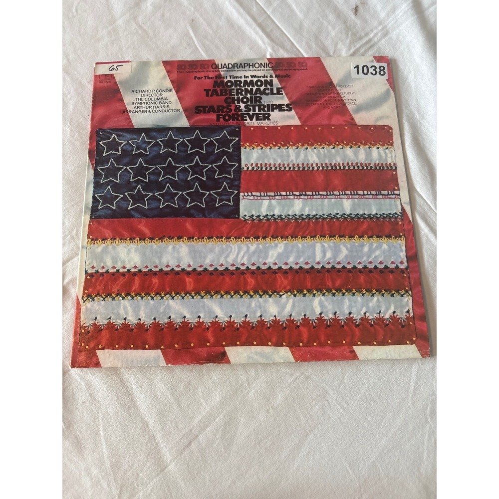 Columbia Vinyl LP Mormon Tabernacle Choir Stars & Stripes Forever Good MQ 32298